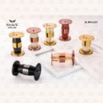 SL Bullet premium metal sofa leg by STYLEX with gold, rose gold, black and decorative center finishes, heavy-duty furniture leg for sofas and beds.