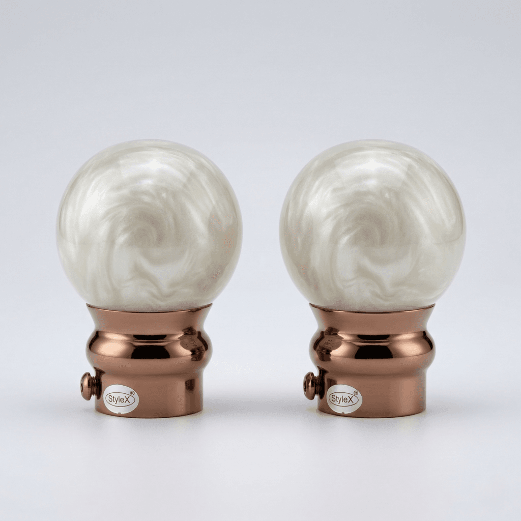 StyleX NT 0999 premium curtain finial for 25mm curtain rod decorative rod end